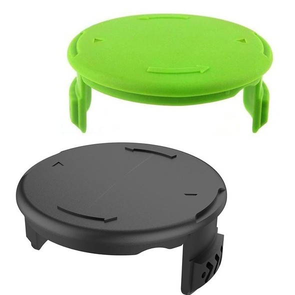 2PCS GK04 Cordless Weeder Lawn Mower Spool Cover - Greenworks(Black)