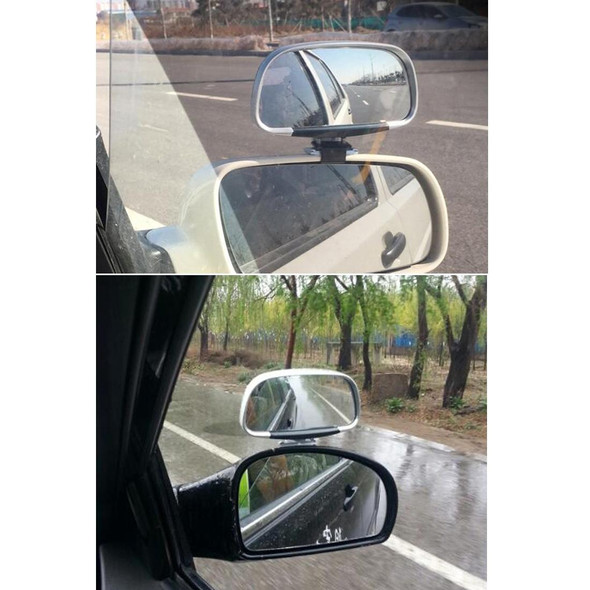 Car Blind Spot Side View Wide Angle Convex Mirror Vision Collection Side View Mirror Blind Spot Mirror(Silver)