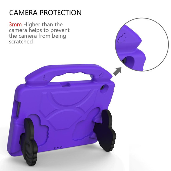 Huawei MediaPad T5 10.1 inch EVA Children Falling Proof Flat Protective Shell With Thumb Bracket(Purple)