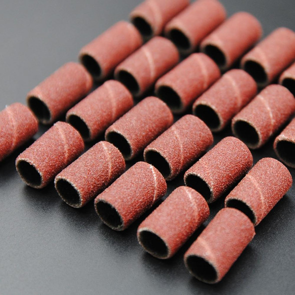 100 PCS Nail Art Electric Grinder Accessories Sandpaper Ring Sand Cloth Ring Grinding Ring, Size:180#