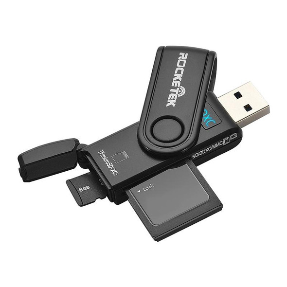 Rocketek CR5 USB3.0 Multi-function SD / TF Card Reader