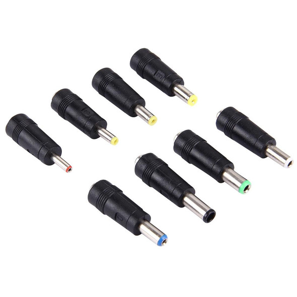5.5x2.1mm Female to Multiple Male Interfaces 8 in 1 Power Adapters Set for HP / Sony / Acer / ASUS / DELL Laptop Notebook