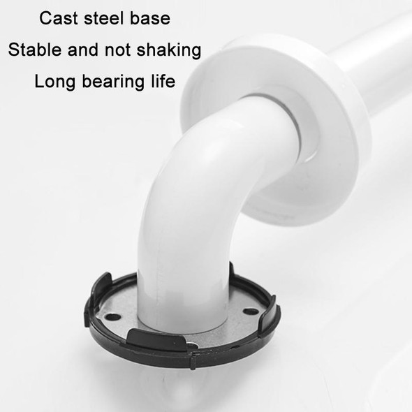 Kuaierte Bathroom Stainless Steel Safety Anti-Slip Disabled/Elderly Handrails, Size: 38cm (White)
