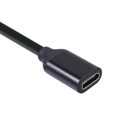 Type-C / USB-C Male to Female PD Power Extended Cable, Length:1m