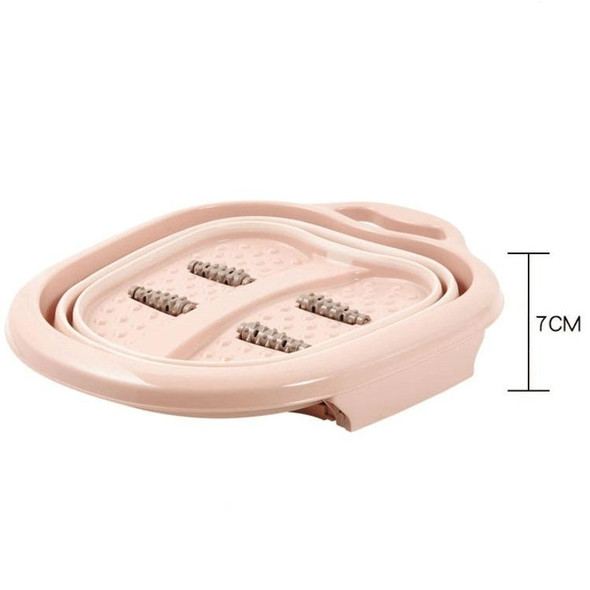 Household Foldable Foot Massage Foot Bath(Pink)