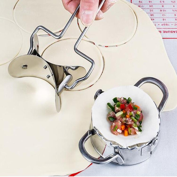 Stainless Steel Dumpling Maker Dough Cutter Dumpling Mould Kitchen Accessories Pastry Tools, Specification:8.3 Dumplings Round Knife