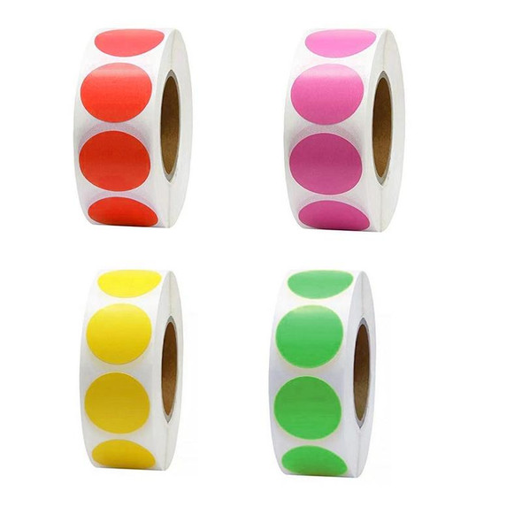 10 PCS Color Sticker Decorative Sticker Label, Size: 2.5cm / 1 inch(F-12)