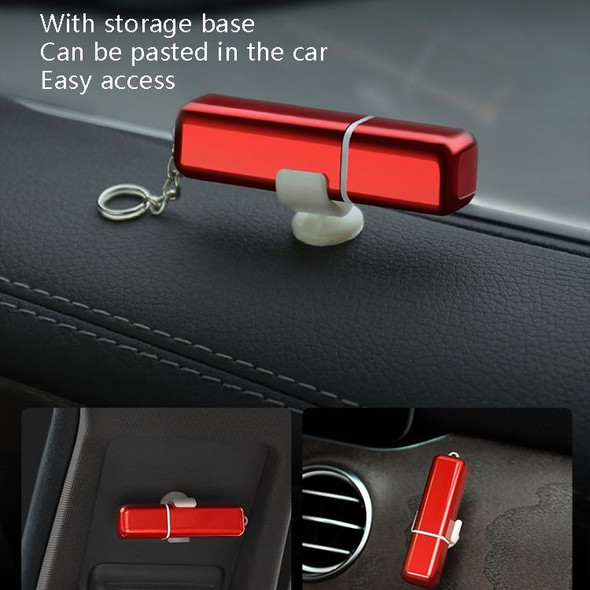 Automotive Multi-Function Safety Hammer Car Portable Alloy Escape Hammer Mini Safety Windows Breaker (Anti-Static Red)