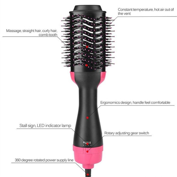 2 in 1 Multi-functional Comb Styling Rotating Hot Hair Dryer Straightener Curler AU Plug