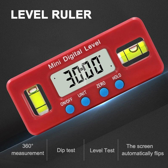 100mm Mini Electronic Digital Strong Magnetism Spirit Level Angle Board