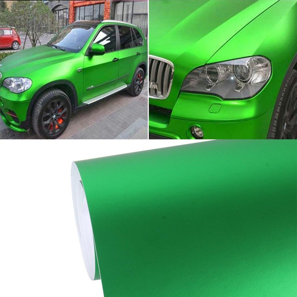 5m * 0.5m Ice Blue Metallic Matte Icy Ice Car Decal Wrap Auto Wrapping Vehicle Sticker Motorcycle Sheet Tint Vinyl Air Bubble Free(Green)