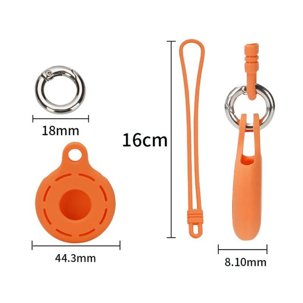 Airtag Tracking Anti-Lost Locator Silicone Case, Color: Orange