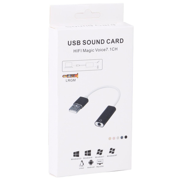 HIFI Magic Voice 7.1CH USB Sound Card (Silver)