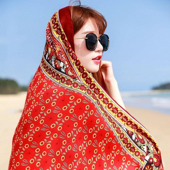 Elegant Butterfly Embroidery Scarf Elegant Thin Shawl Women Solid Color  Sunscreen Headwrap Travel Beach Towel - Temu