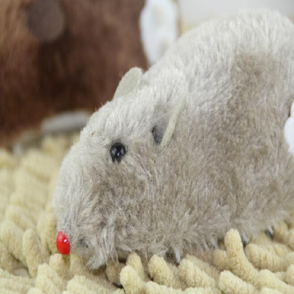 Simulation Mouse Clockwork Plush Animal Educational Toys, Random Color Delivery