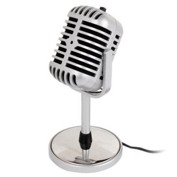 Plastic Classic Style 3.5mm Standing Microphone