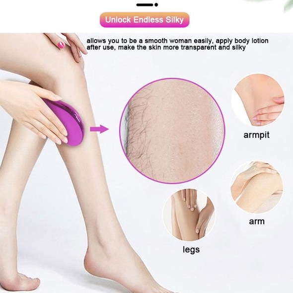 Nano -Glass Hair Removal Physical Painless Safe Epilator(Mattle Pink)