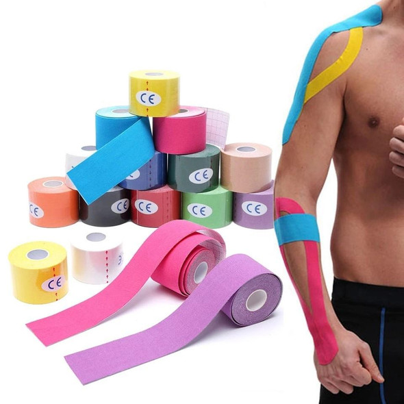 3 PCS Muscle Tape Physiotherapy Sports Tape Basketball Knee Bandage, Size: 5cm x 5m(Royal Blue)