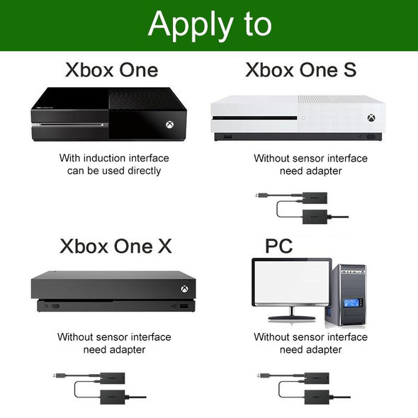 Kinect 2.0 AC Adapter Power Supply - Windows PC / Xbox One S / X, US Plug