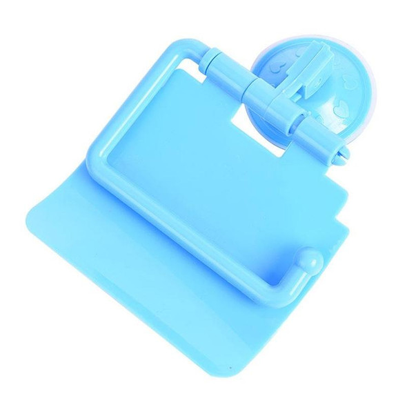 2 PCS Colorful Waterproof Plastic Toilet Bathroom Kitchen Wall Mounted Roll Paper Holder Carrier Home Decoration Tools(Blue)