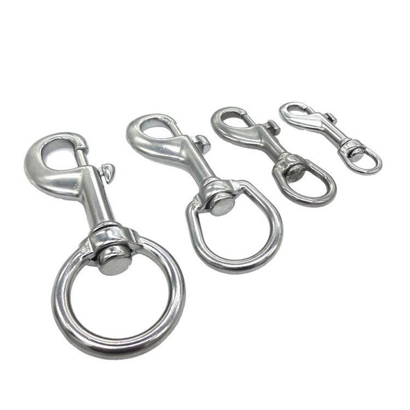 Stainless Steel Swivel Single Hook Pet Leash Hook, Specification: 65mm