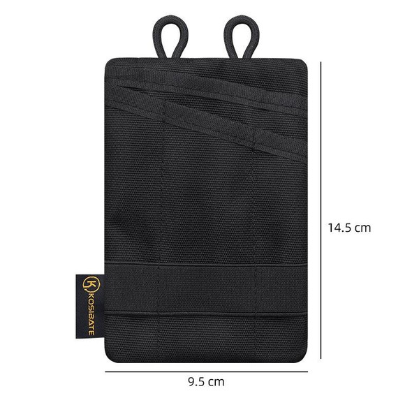 KOSIBATE H250 Outdoor Portable Card Holder Key Storage Bag with Shoulder Strap (Khaki)