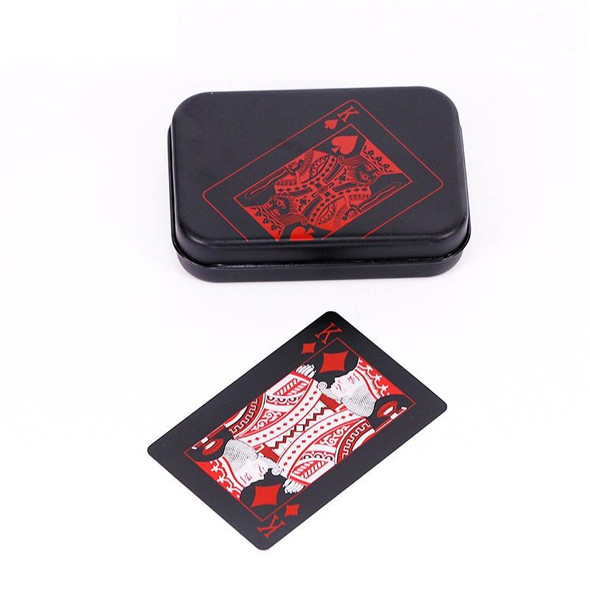 2 PCS Plastic Waterproof PVC Poker Cards, Size:5.7 x 8.7cm(Red+White)
