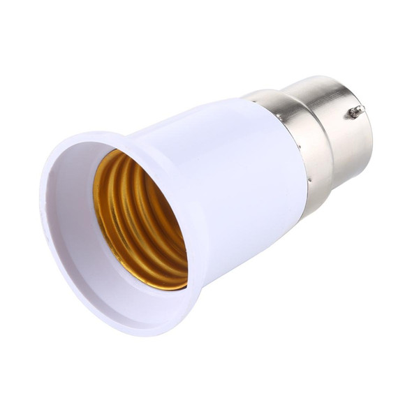 E27 to B22 Light Lamp Bulbs Adapter Converter(White)