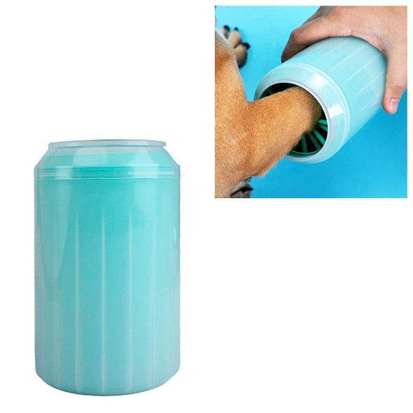 Pet Cat Dog Foot Clean Cup Cleaning Tool Silicone Washing Cup, Size: 15.5x9.5x9.5cm (Green)