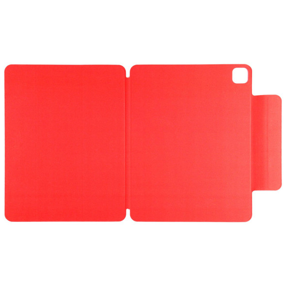 Horizontal Flip Ultra-thin Fixed Buckle Magnetic PU Leather Tablet Case With Three-folding Holder & Sleep / Wake-up Function - iPad Pro 11 (2021) / iPad Pro 11 inch (2020) / Pro 11 2018 / Air 2020 10.9(Red)