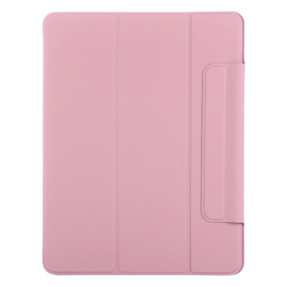Horizontal Flip Ultra-thin Fixed Buckle Magnetic PU Leather Tablet Case With Three-folding Holder & Sleep / Wake-up Function - iPad Pro 11 (2021) / iPad Pro 11 inch (2020) / Pro 11 2018 / Air 2020 10.9(Light Pink)