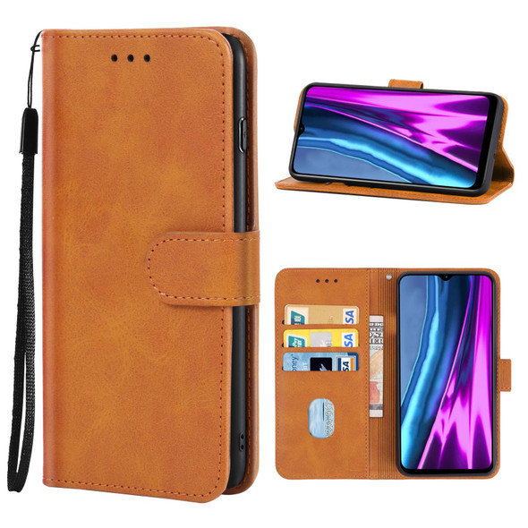 OPPO Realme Narzo 50i Prime Leather Phone Case(Brown)