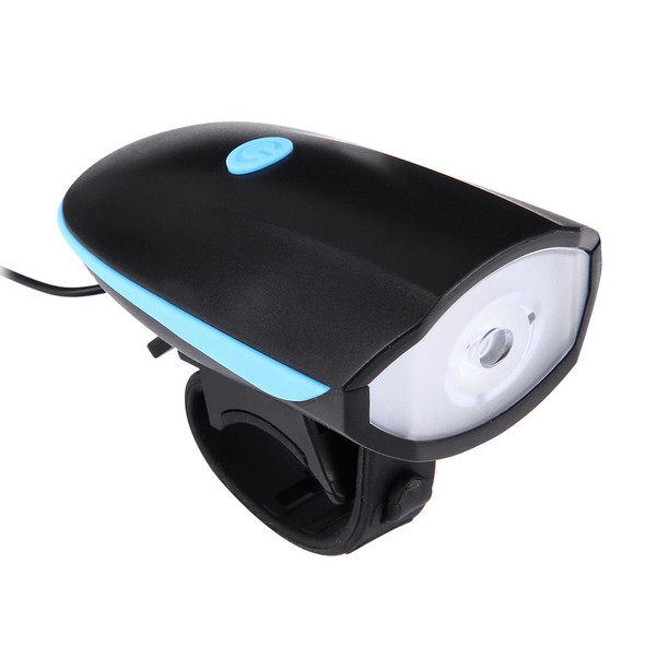 125 / 250LM 3 Modes USB Rechargeable LED Bright Light with Horn & Handlebar Mount(Blue)