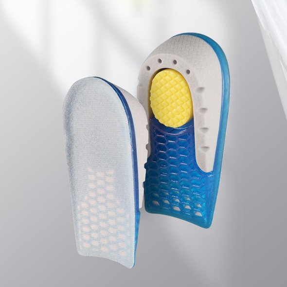 Silicone Honeycomb Shock Absorption TPE Heel Protection Pad Heightening Insole, Size: Height 1.5 cm