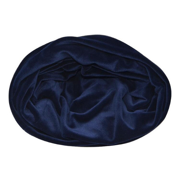 Unisex Autumn and Winter Velvet Hooded Cap Simple Ear Protection Cap, Size:55-60cm(Blue)