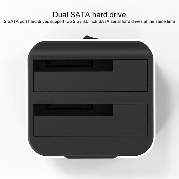 Blueendless 2.5 / 3.5 inch SATA USB 3.0 2 Bay Hard Drive Dock (AU Plug)