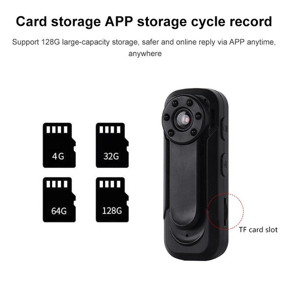A8 Backclip Outdoor WiFi Motion Detect Sports DV Camera