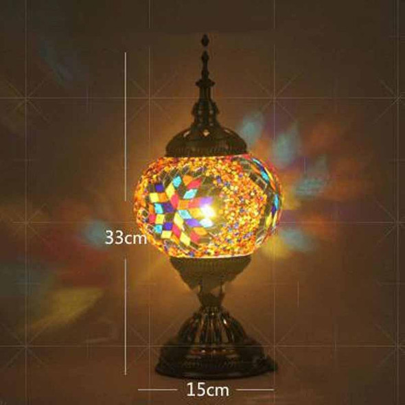 Bedroom Study Romantic Style Mosaic Decorative Table Lamp, Plug Type:US Plug(FX-1503)