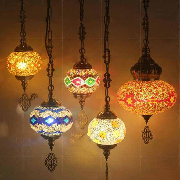 Bedroom Study Romantic Style Mosaic Decorative Table Lamp, Plug Type:EU Plug(FX-1503)