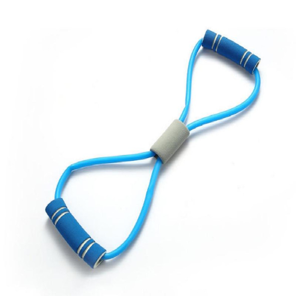 Household Latex Stretch Chest Elastic Rope Eight Character Pull Rope Fitness Equipment(Blue)