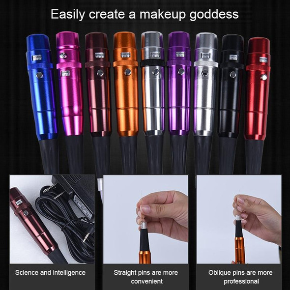 Semi-Permanent Tattoo Pen Apprentice Bleaching Lip Tattoo Eyebrow Instrument(Orange)