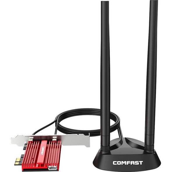 COMFAST CF-AX200 Plus Dual-Band High-Power Wireless Network Card 3000Mbps High-Speed WiFi PCI-E Gaming Wireless Network Card(AX200 Plus)
