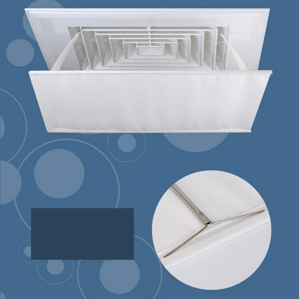 Central Air Conditioning Wind Shield Wall-Mounted Anti Direct Blowing Windshield, Size:45x45cm(White)
