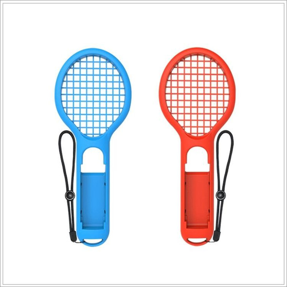 BODE Left and Right Small Handle Tennis Racket NS Game Grip Sports Game Handle TNS1843 for Switch(Red and blue)