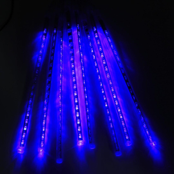 30cm 8 Light Bars Meteor Shower Lamp, 17 LED Light-emitting Lights Stick for Christmas(Blue Light)