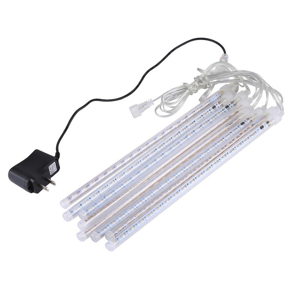 30cm 8 Light Bars Meteor Shower Lamp, 17 LED Light-emitting Lights Stick for Christmas(Blue Light)