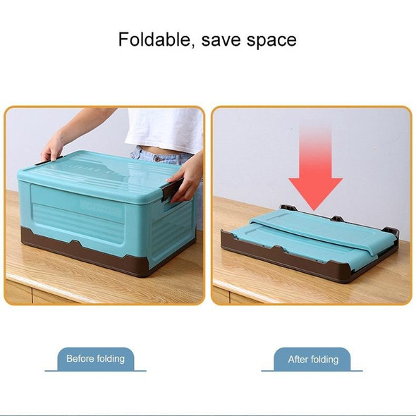Foldable Book Box Plastic Storage Box, Color: L Mint Blue