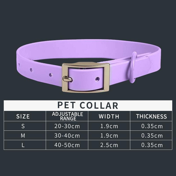 PVC Pet Loop Horsarine Dog Collar, Size: S(Pink)