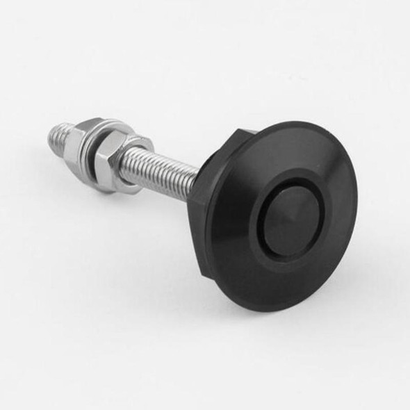 Car Mini Stainless Steel Quick-pins Push Button Billet Hood Pins Lock Clip Kit (Black)