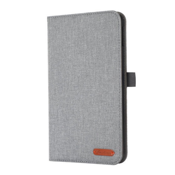 Nokia T10 Fabric PU + TPU Flip Tablet Leather Case(Grey)